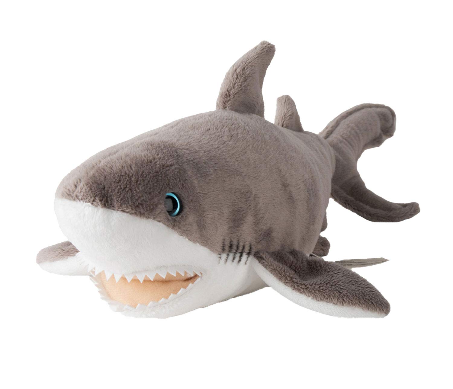 WWF Plush White Shark, Realistic Designed Plush Toy, Approximately 38 cm Tall and Wonderfully Soft