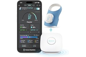 Sense-U Smart Sock Shoe 2 Baby Monitor – Tracks Heart Rate & Sleep Patterns with Transmissive PPG Foot Sensor, On-Device Indi