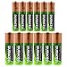 Set of 12 Duracell Duralock Rechargeable Batteries 6 AA & 6 AAA Battery NiMH 1.2V Lot