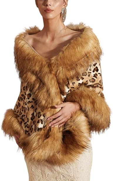 amazon faux fur shawl