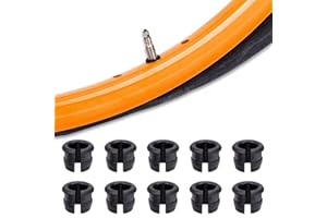 VANICE 10 Pcs Schrader to Presta Rim Adapter, Convert Valve Stem Grommet, Schraeder Presta Wheel Rim Adaptor for Road Bike Mountain Bicycle MTB