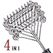 BEAULIFE Grill Brush Bristle Free, Safe 4-In-1 BBQ Grill Brush 18