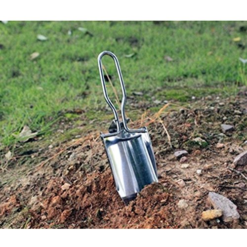 LUBAN Folding Trowel Mini Stainless Steel Garden Shovel for Gardening (FYZ064SC)