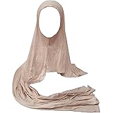 HURESON Premium Instant Hijab Scarf Cotton Hijabs For Women Soft Head Wraps, Ready to wear hijab, Abaya, Instant hijabs