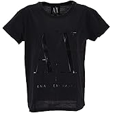 Armani Exchange Womens Icon Logo Boyfriend Tee
