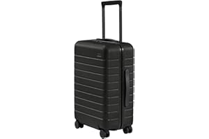 Away Carry-On Luggage, Lightweight Hardside Suitcase with Spinner Wheels, 22 Inch Airline Approved, TSA Lock, Jet Black