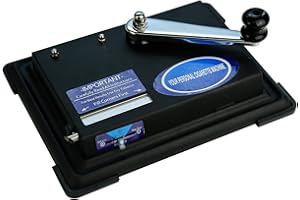 LUCYCAZ Cigarette Rolling Machine, Tobacco Hand Operation Injector Maker Roll Your Own Cigarettes Machine, 100mm, Regular Tubes, King Size (Black)