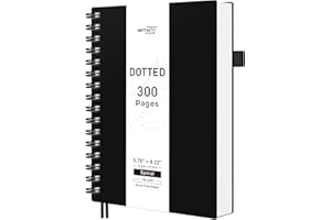 RETTACY Spiral Notebook College Ruled, 300 Pages, A5 Medium Size (14.5 x 21 cm), for School, Work, Journaling, 100 GSM Thick 