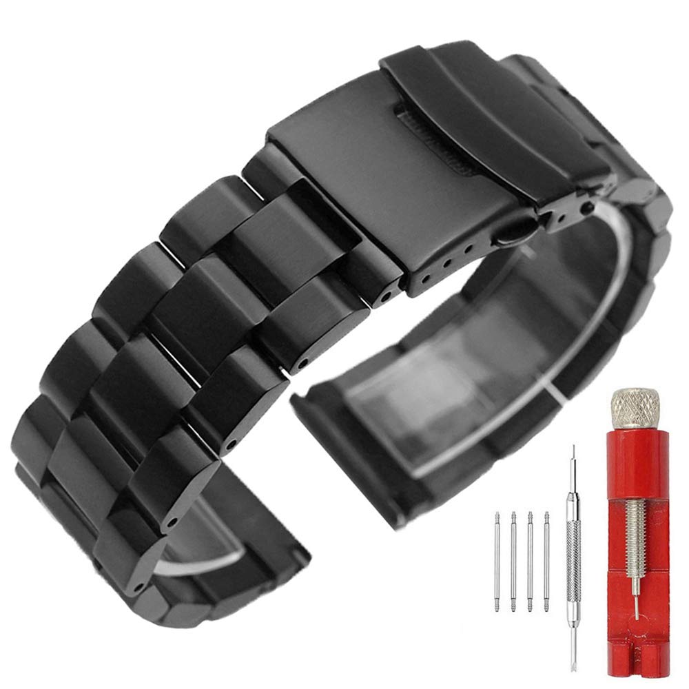 20mm Watch Band Stainless Steel Classic Watch Strap Solid Men Watch