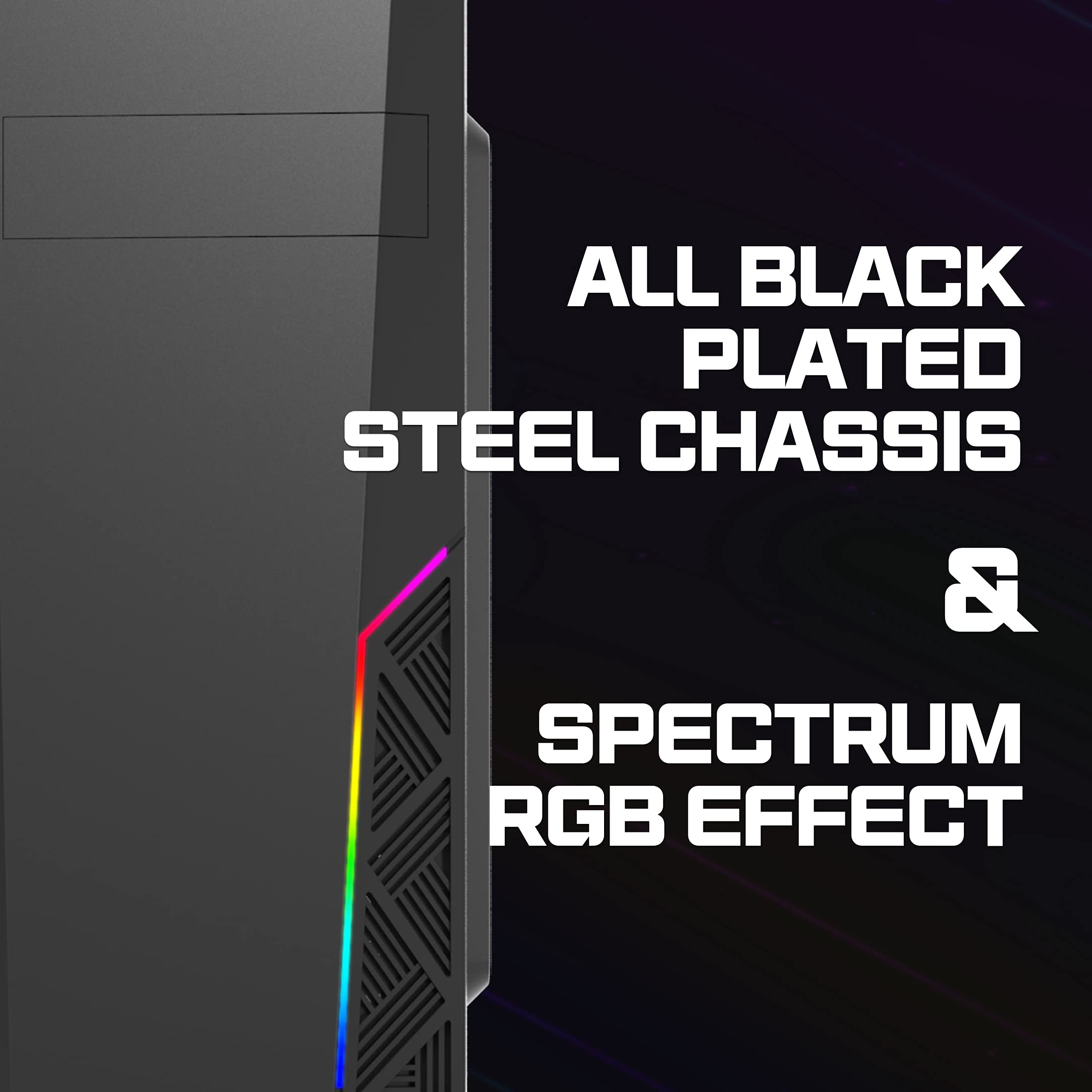 Zalman T8 Mid-Tower ATX PC Case – Spectrum RGB Lighting Strip with Control Button, 5.25” ODD Support, USB 3.0, Preinstalled 120mm Rear Fan