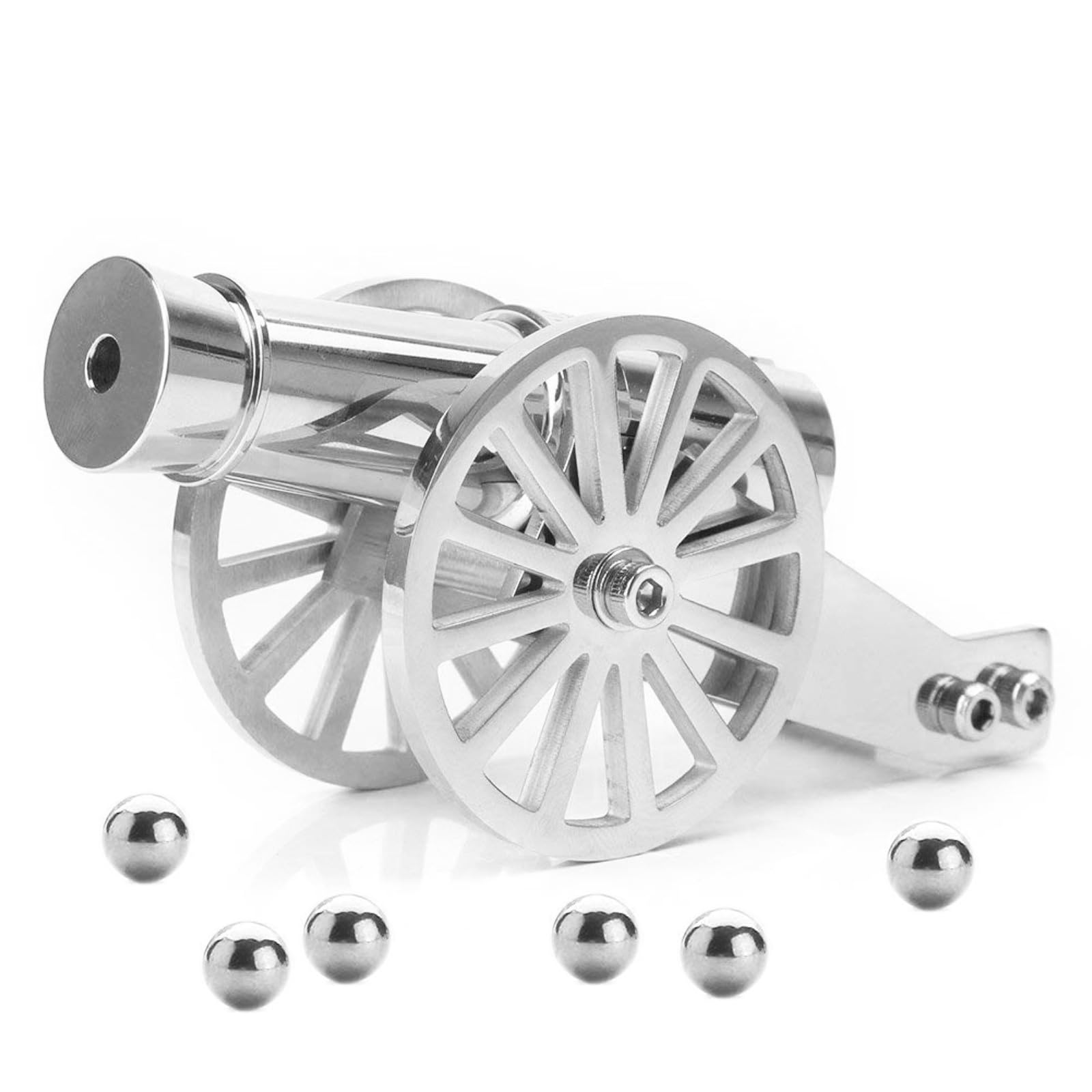 Zhou-long Mini Napoleon Cannon Model Metal Replica Desktop Decorating and Collectibles