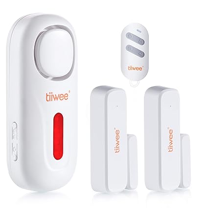 Tiiwee Allarme Casa Sistema Di Allarme Wireless Anti Effrazione Con 120 Db Sirena 2 Sensori Finestra Porta E 1 Telecomando Espandibile