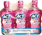 ACT Kids Anticavity Fluoride Rinse, Bubblegum Blowout, 16.9 oz (Pack of 3)