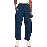 Ugerlov Womens Barrel Ankle Pants Quick Dry Lightweight Hiking Pants Wide Leg High Waisted Baggy Trousers with Pockets
