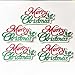 Set of 10pcs Merry Christmas Iron On Sew On Cloth Embroidered Patches Appliques Machine Embroidery Needlecraft Sewing Girls Projects