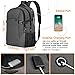 Lightweight Travel Laptop Backpack Dark Grey for Officer Men & Women, School College Student , 15.6 -17 inch MacBook/Notebook