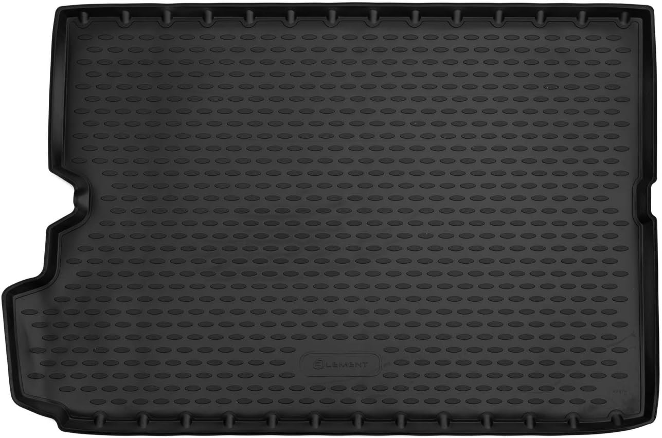 Element EXPENTA07135G1 Tailored Fit Rubber Boot Liner Protector Mat for Citroen C4 SpaceTourer I 2018-present, Folded Backseat, Black, Personalizzati