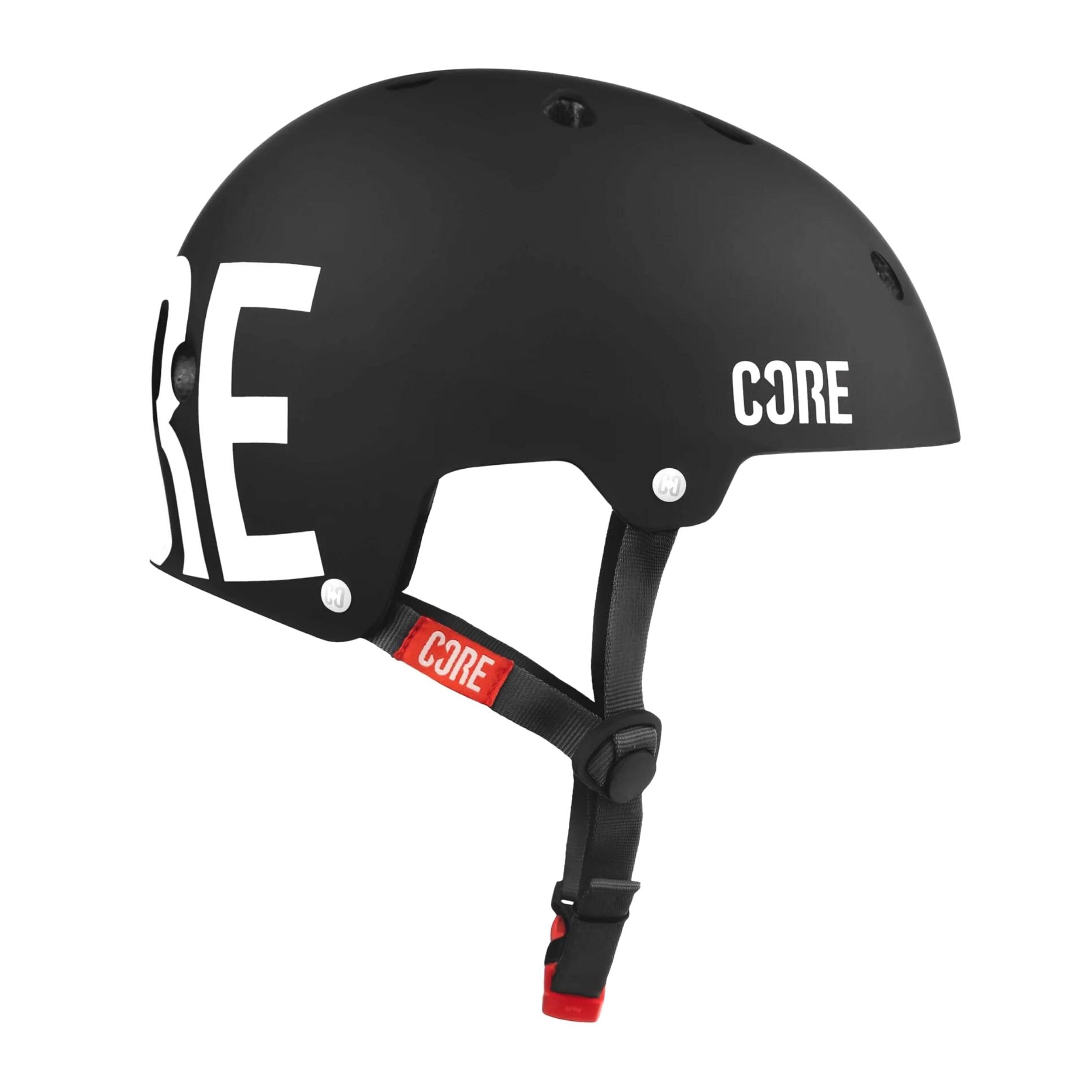 CORE Protection Street Helmet Skate/BMX/Bike/MTB/Scooter - Black/White, L/XL