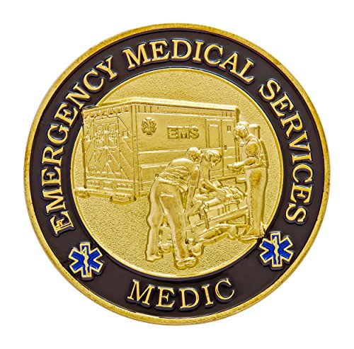 Hero's Valor Emergency Medical Services Medic Challenge Coin Prayer 1-Pack (Single Coin) - //medicalbooks.filipinodoctors.org