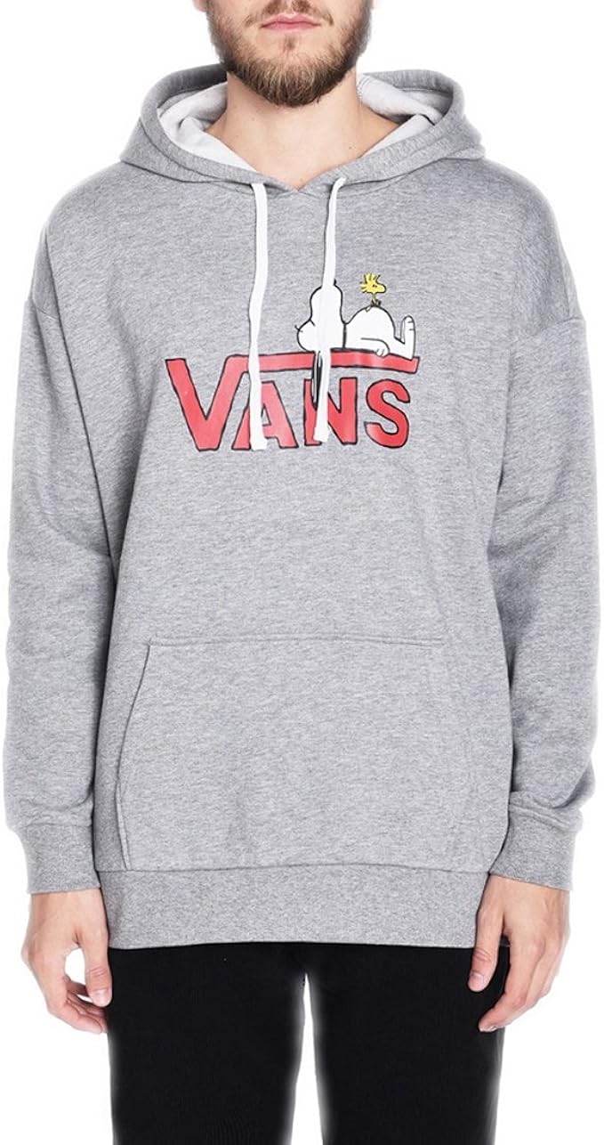 Vans_Apparel Women's Snoopy Hoodie Sweatshirt, Grey (Grey Heather), 6