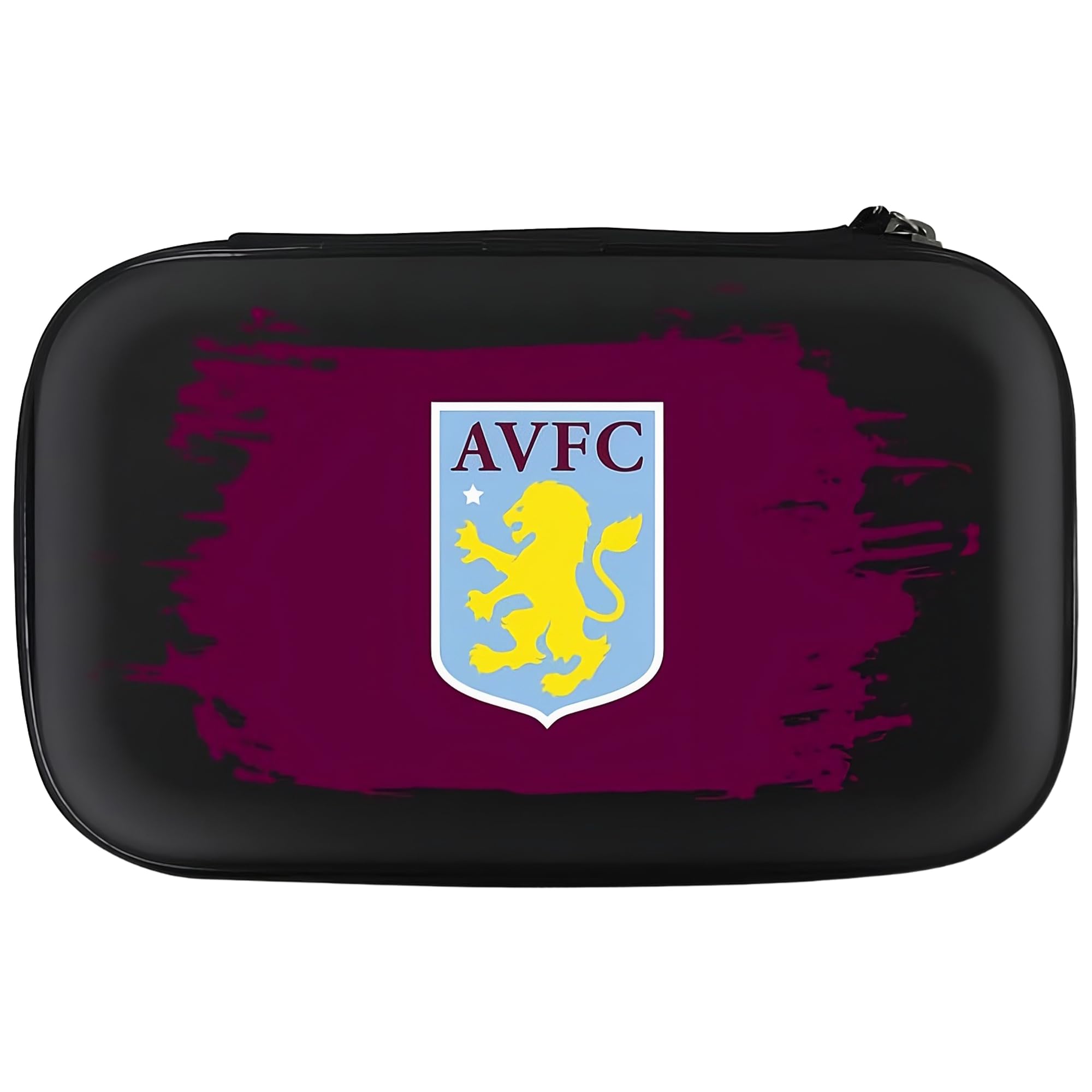 FOCO Officially Licensed Aston Villa Football Club Villans FC Dart Case Storage Wallet, Geo Design, Black (W484)