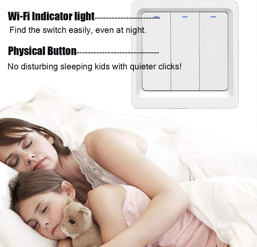 LNL WiFi Smart Light Switch, Alexa Smart Light Switch with Remote Control and Timer, Compatible with Alexa - Image 5