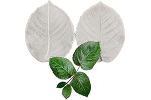 QDMOLDS Leaf Petal Veiner Gum Paste Mold Rose Leaves Veined Silicone Mold Rose Leaf Candy Molds for Cake Decoration Cupcake T