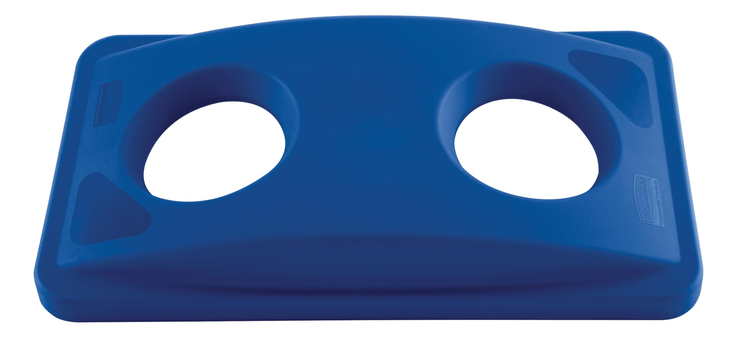 Rubbermaid Commercial Untouchable Recycle Bin Top, Bottles and Cans, Blue, FG269288BLUE