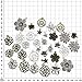 iloveDIYbeads 100g Craft Supplies Mixed Flower Beads Charms Pendants for Crafting, Jewelry Findings Making Accessory For DIY Necklace Bracelet (Flower charms M93)
