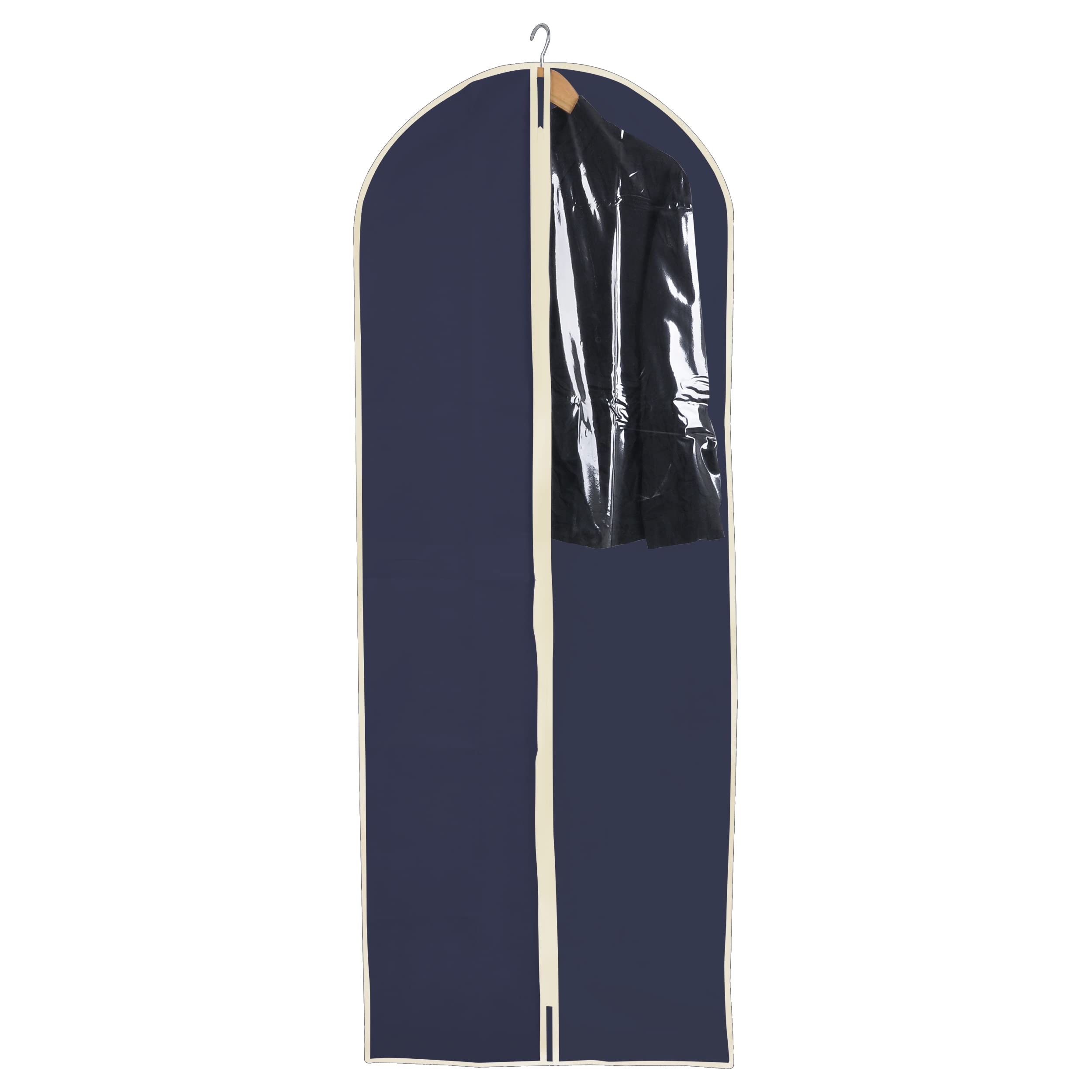 House Collection Garment Cover 60 x 137 cm, Blue Dustproof Covers, TNT for Clothes, Zipper Covers, Suit Covers for Tuxedo Jacket, Shirts, Skirts