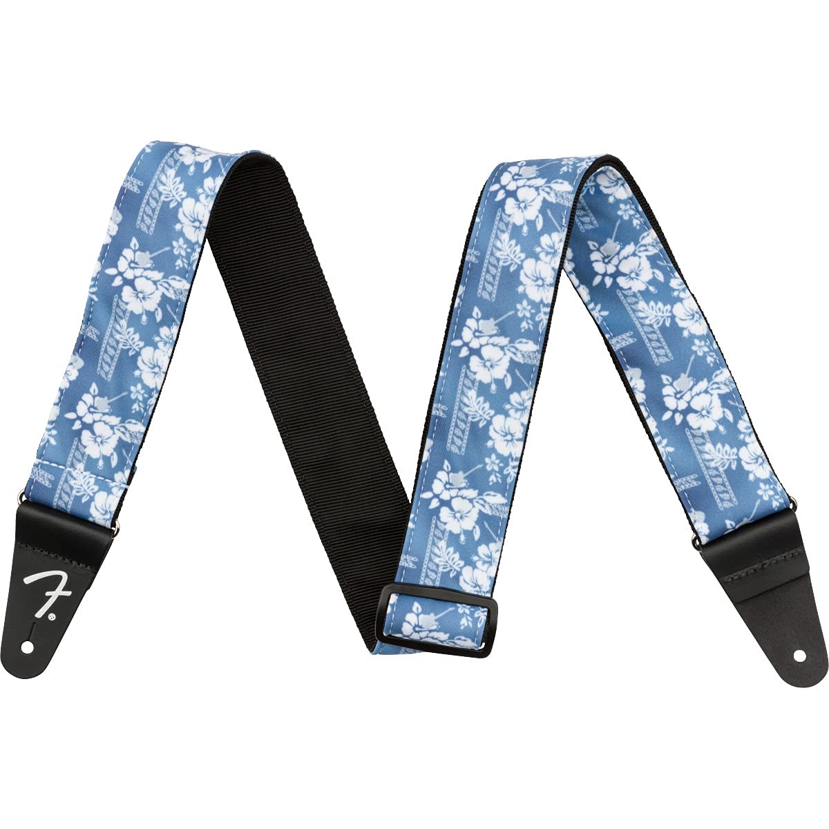 Fender® Hawaiian Guitar Strap Guitar Strap Width 5 cm Length 86-150 cm Blue Floral
