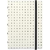 FILOFAX Refillable Impressions Notebook, Pocket Black and White - 112 Cream moveable pages - Index, pocket and page marker (B115046U)