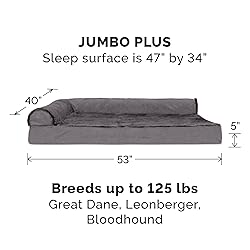 Furhaven Replacement Dog Bed Cover Plush & Velvet L