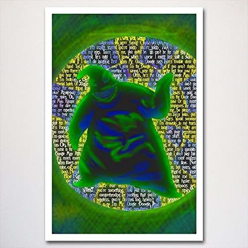Amazon.com: Nightmare Before Christmas Oogie Boogie word art poster