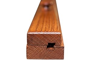 HOPE WOODWORKING RRD Quilt Hanger for Wall for Display (48”) – Amish Made Wooden Quilt Rack Wall Mount - Rustic Tapestry Hangers for Rugs, Tapestries & Quilts – Quilt Wall Hangers (Oak Wood, Michaels Stain, 48” Long)