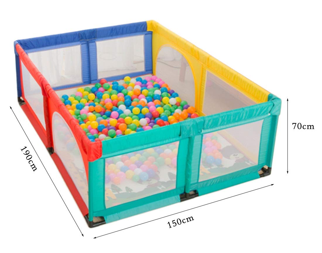 超人気の ベビーゲームベビーサークル幼児幼児フェンス家庭用粉々になりにくいおもちゃの家クロールマットと100ボール 高さ70センチメートル サイズ任意 サイズ さいず 150 190 70cm 150 190 70cm B07qjy2f8k 早割クーポン Haitzalde Com