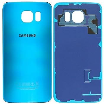 Original Akkudeckel Backcover für Samsung Galaxy S6 G920F Blau Topaz / Klebefolie/Dichtung / Reparaturanleitung/ Werkzeug
