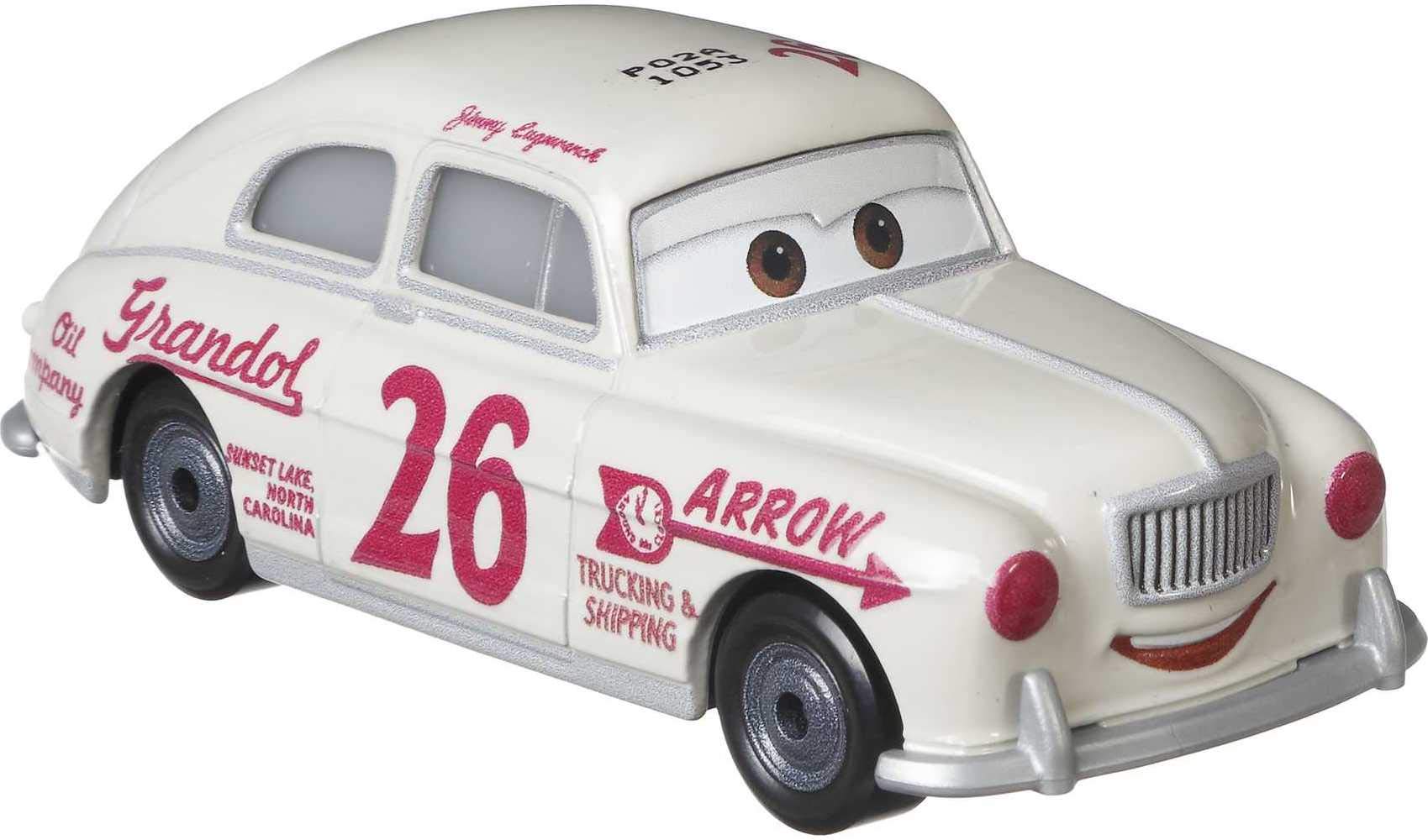 CARS Cars Small disney characters in metal - "Jimmy Lugwrench" toy car in scale 1:55 - 8 cm racing car toy cars for children GRR71 - collectible disney