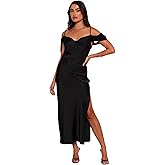 Petal & Pup Womens Reyna Off Shoulder Maxi Dress