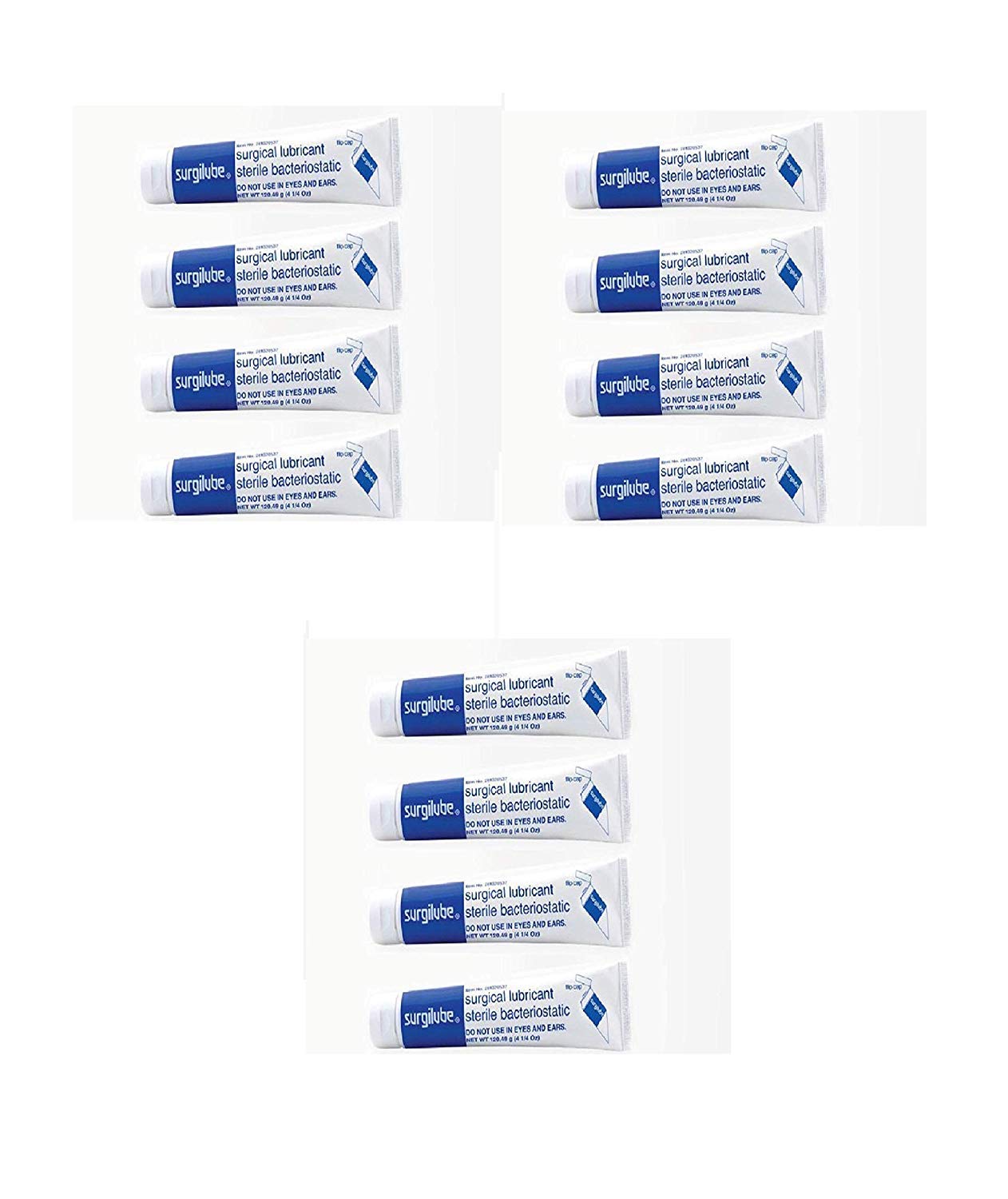 Surgical Lubricant Sterile Bacteriostatic Jelly 4.25 Ounces Each of