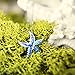 Honolulu Jewelry Company Sterling Silver Starfish Necklace Pendant with Simulated Blue Opal and 18