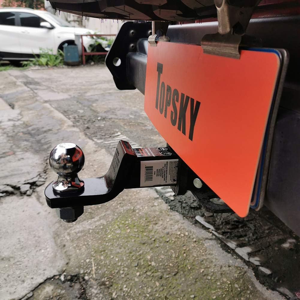 TOPSKY TS2003 Trailer Hitch Ball Mount with 2 in Hitch Ball, Fits 2 Inch Receiver and Hitch Pin, 6000lbs, Hollow Shank: Automotive