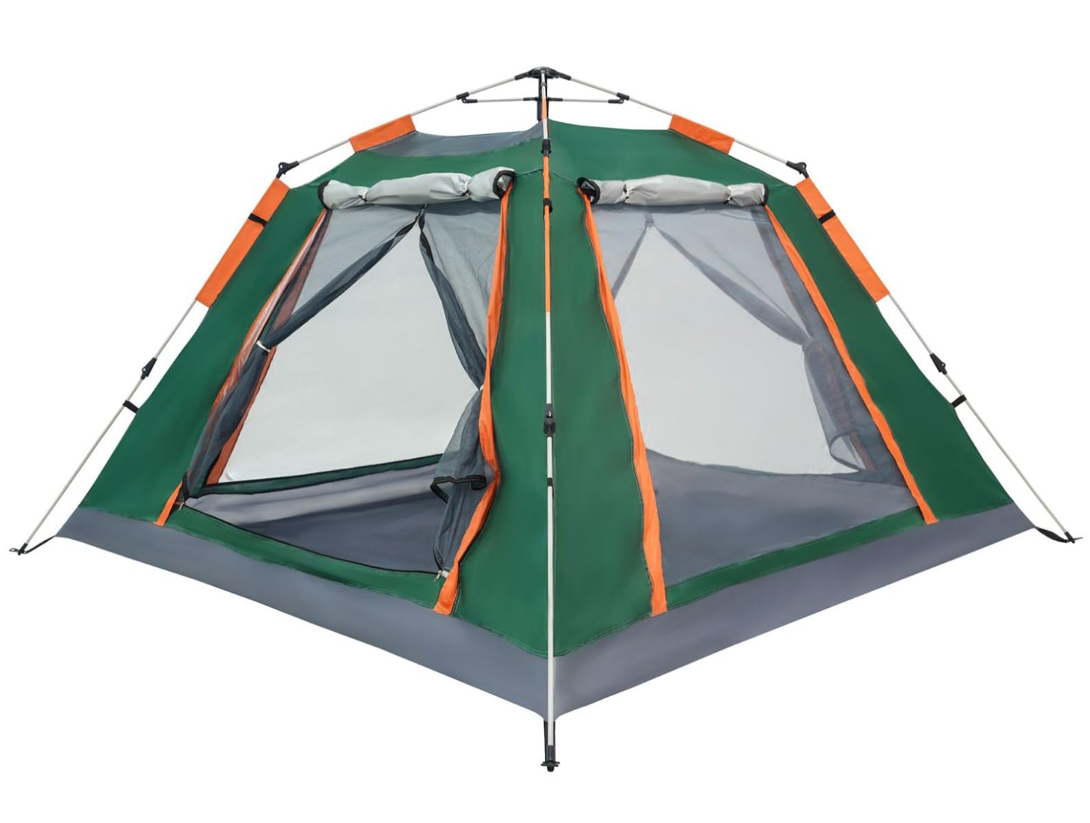 Photo 1 of 2 Person Windproof Oxford Tent Easy Setup Backpacking Tent for Camping, Hiking, Traveling (Dark Green,A)