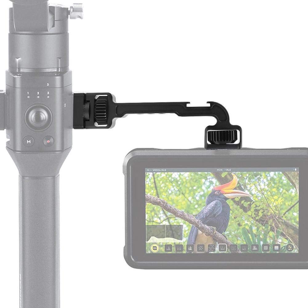 360 Degree Rotatable Extension Bracket Holder 1/4'' Screw and Cold Shoe Mount for DJI Ronin-S Stabilizer Connect Monitor LED Video Light