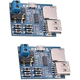 Hailege 2pcs TF Card U Disk Play MP3 Decoder Player Module with Audio Amplifier Audio Decoding Player Module Micro USB 5V Power Supply