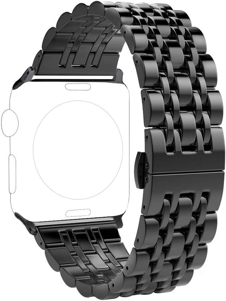 Replacement for Apple Watch Band 38mm 40mm 42mm 44mm Stainless Steel Metal Iwatch Iphone Watch Link Band for Apple Watch Series 6/5/4/3/2/1/SE