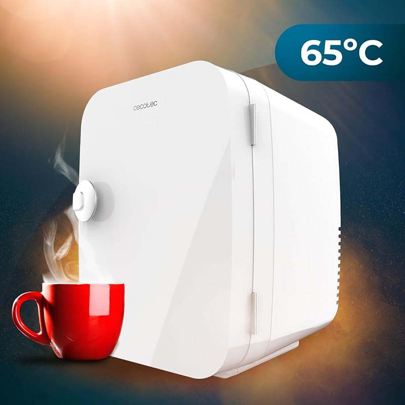 Mini Nevera Bolero MiniCooling Río White 4L. Funcionamiento 12V-220V, Compatible coche y caravanas, Función enfriamiento y calentamiento, Rango temperatura 5-65º, Transporte fácil