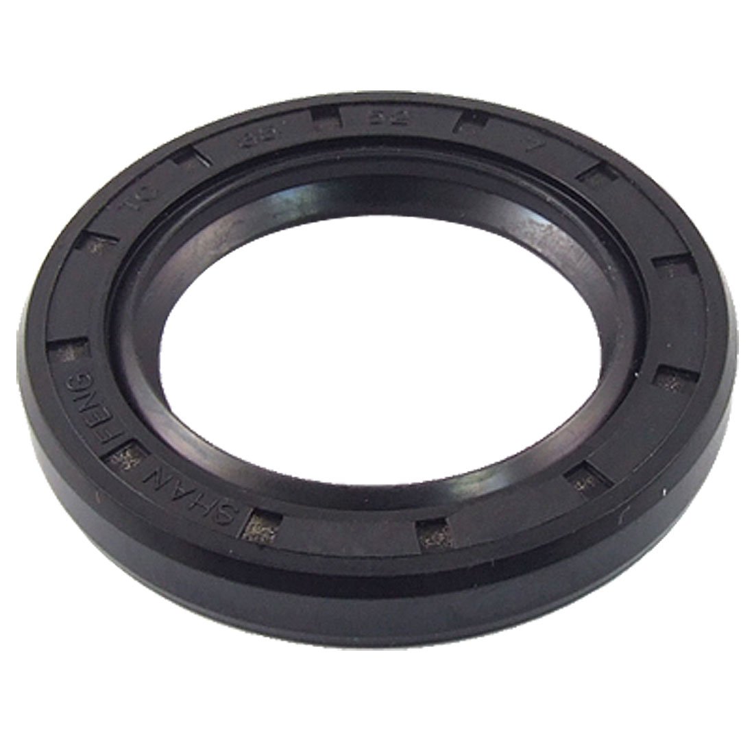 sourcing map 35x52x7mm TC Steel Spring Rubber Double Lip Oil Shaft Seal