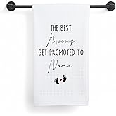 MNKVITMEAK New Nana Grandma Gifts Kitchen Towels, Pregnancy Baby Announcement for Grandma Dish Tea Towels, Nana Grandmother to Be Gifts Decorative Hand Towel for Bathroom Kitchen, 16x24 Inch