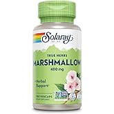 SOLARAY Marshmallow Root Capsules 480 mg - Soothing Herbal Support w/Whole Marshmallow Root - High in Mucilage Soluble Fiber, Vegan, Non-GMO, Lab Verified, 60-Day Guarantee, 100 Servings, 100 VegCaps